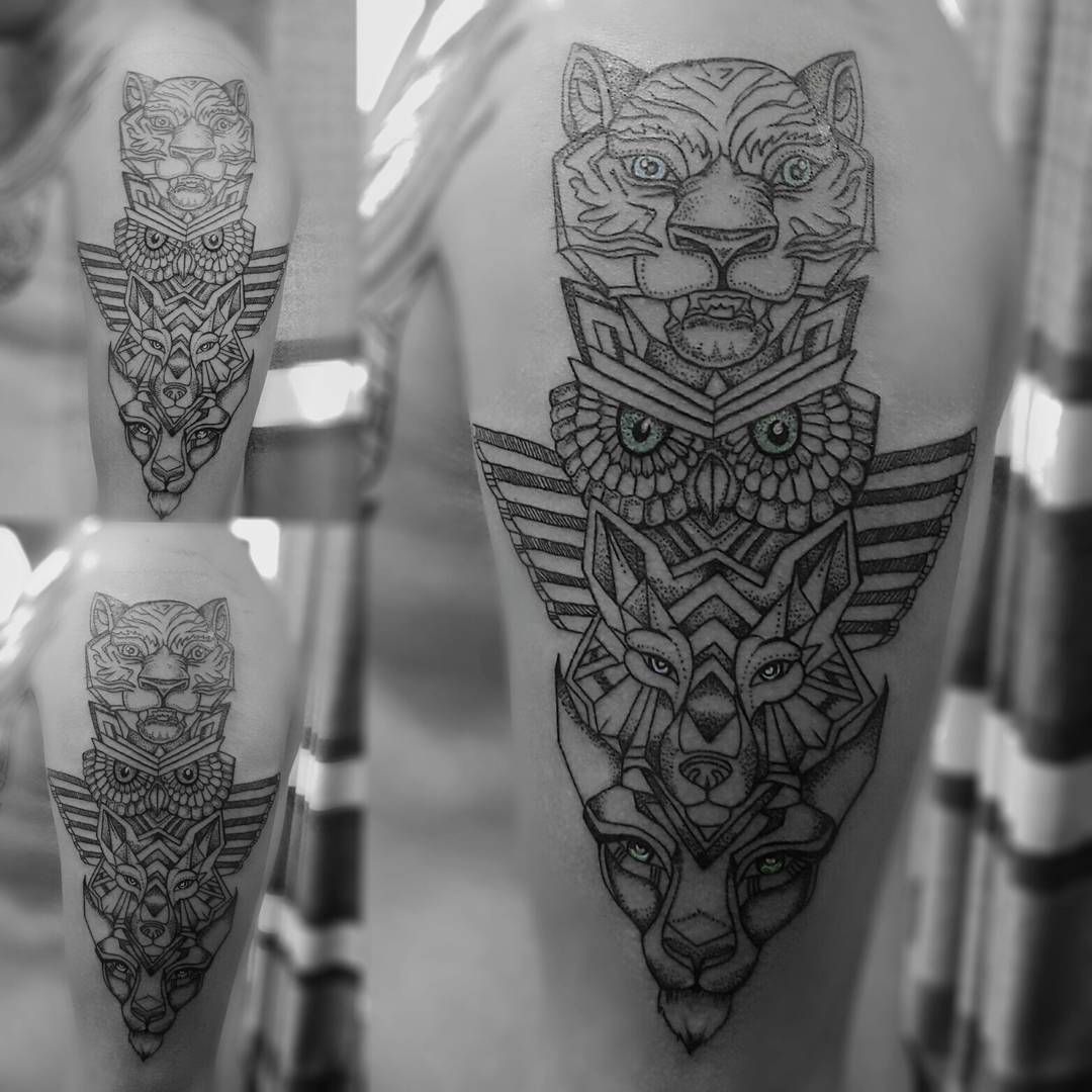 totem' in Geometric Tattoos • Search in +1.3M Tattoos Now • Tattoodo