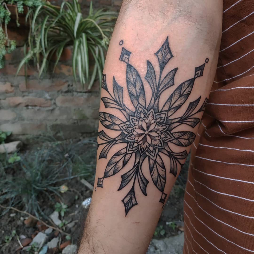 Mandala Tattoo in Nepal, Sumina Shrestha