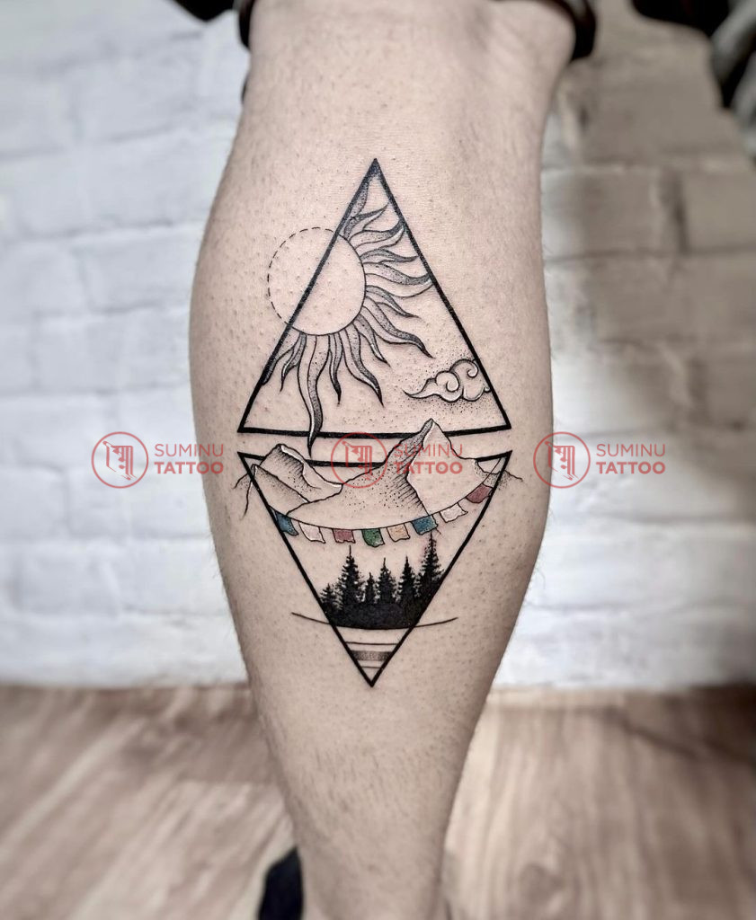 Travel Tattoo in Nepal Minimal Tattoo Tattoo Studio near me