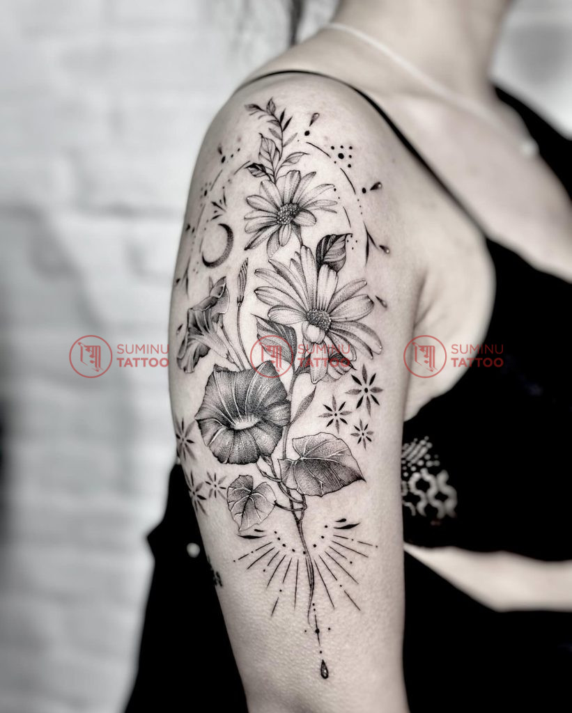 Floral Tattoo Sleeve by Sumina Shrestha