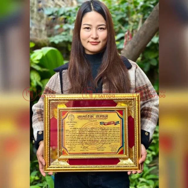 Sumina Shrestha Civil Art Appreciation Award, Tattoo Artist in Nepal